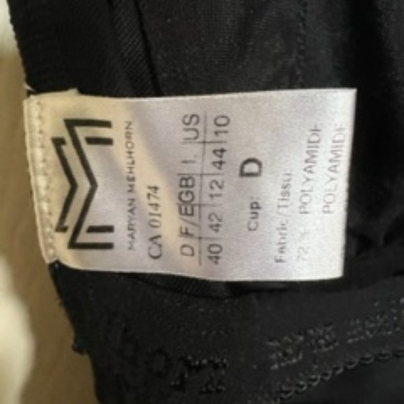 Maryan Mehlhorn Classic Black Tank Swimsuit - Picture 8 of 9